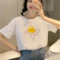 women t shirt summer new 90s cartoon egges printed ladies casual graphic short sleeve t shirt oversized top tee shirts clothing