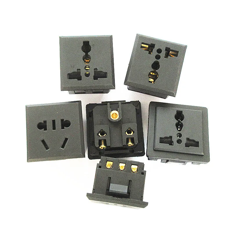HOT NEW AC-011/012/012B/022 AC socket Embedded card universal power socket large hole socket accessories