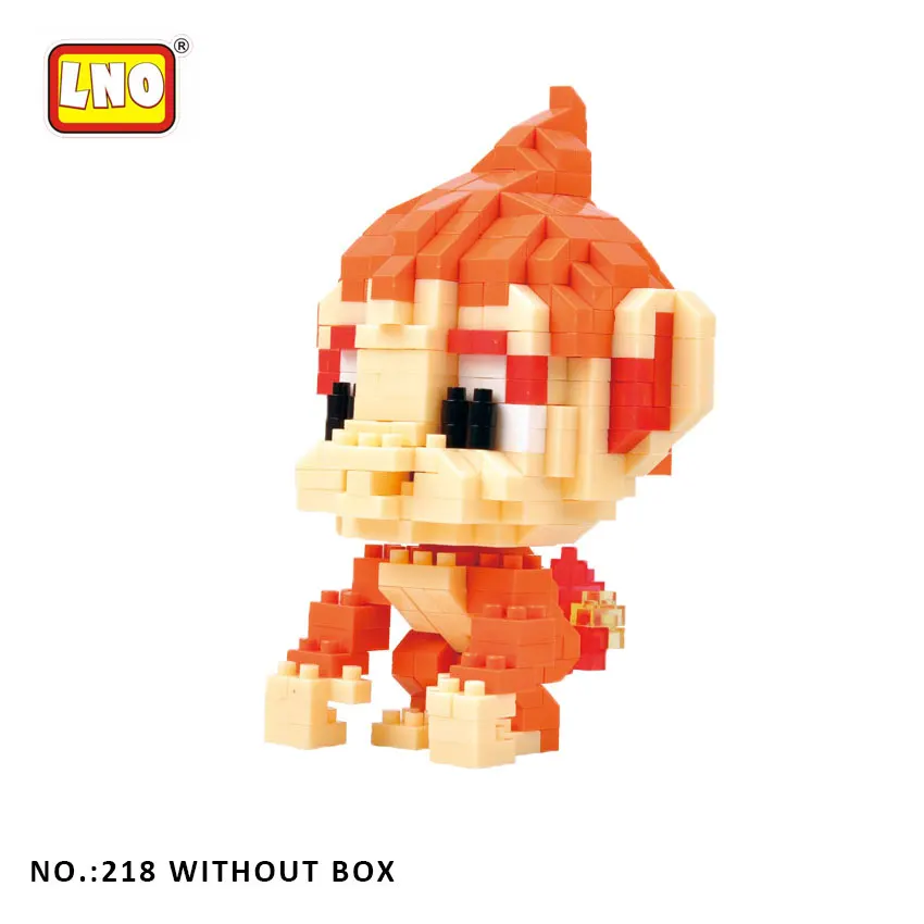 218 without box LNO строительные блоки, игрушки, аниме покебол, фигурки Пикачу, мини-блоки для детей и взрослых, строительные блоки, мини-карманные игрушки монстра для детей - Цвет: 218 without box