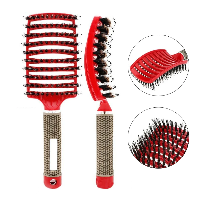 

Hair Scalp Massage Comb Hair Brush Women Wet Curly Comb Detangle Hairbrush Professional Hairdresser Hairdressing Styling Tools