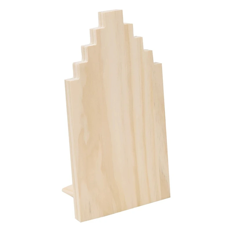 

Wood Jewelry Display Stand Necklace Holder Pendant Long Chain Hanging Organizer Board Necklace Jewelry Display Stand