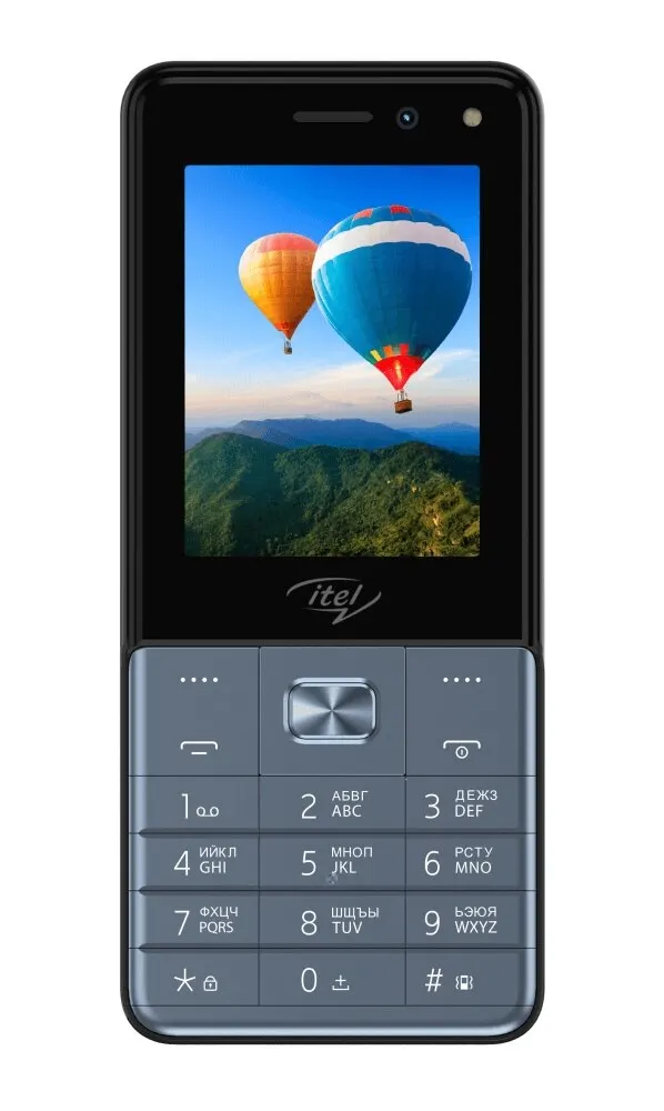 Телефон сотовый Itel Blue 2.4'' 320x240 64MB RAM up to 32GB flash 0.08Mpix/0 08 МП 2 Sim 2G BT v2.1 Micro USB