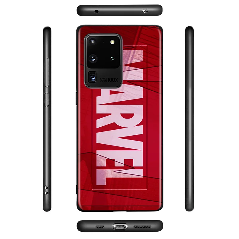 

Marvel Avengers Logo For Samsung Galaxy A31 A51 A71 A91 A12 A32 A42 A52 A72 A02S A22 A01 Core TPU Silicone Soft Black Phone Case