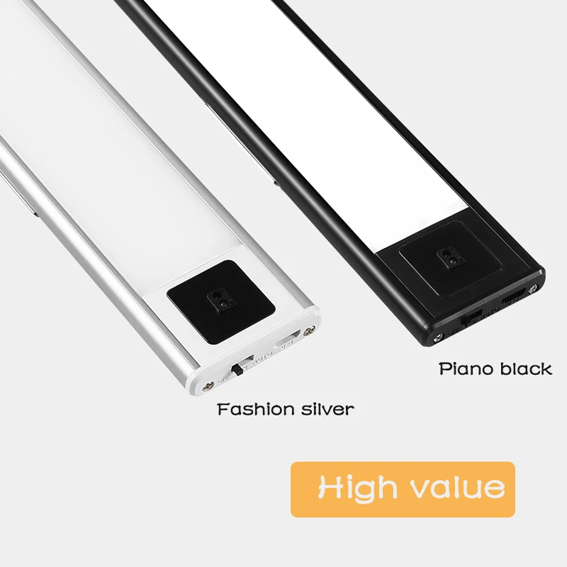 

Hot Sale Ultra-thin LED Human Body Intelligent Induction Light 20 40 60 80cm Magnetic Adsorption Usb Charging Led Cabinet Light