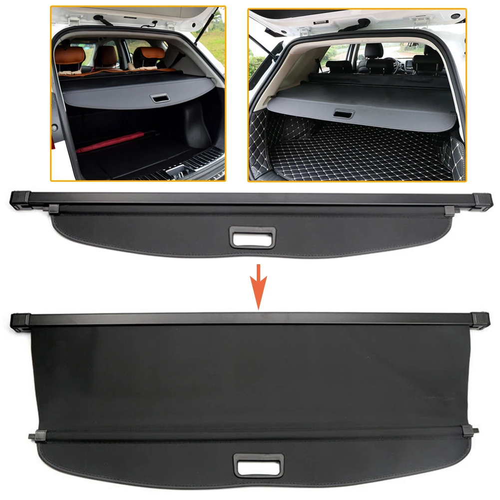 Protector de carga trasera para coche Subaru Impreza XV 2012 2013 2014 2015 2016, cubierta de maletero, almohadilla de protección negra