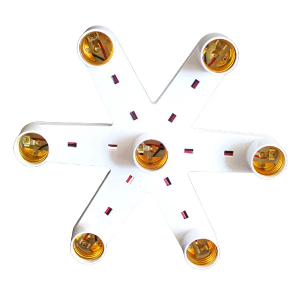 7 головок E27 держатель лампы адаптер конвертер разветвитель переменная несколько