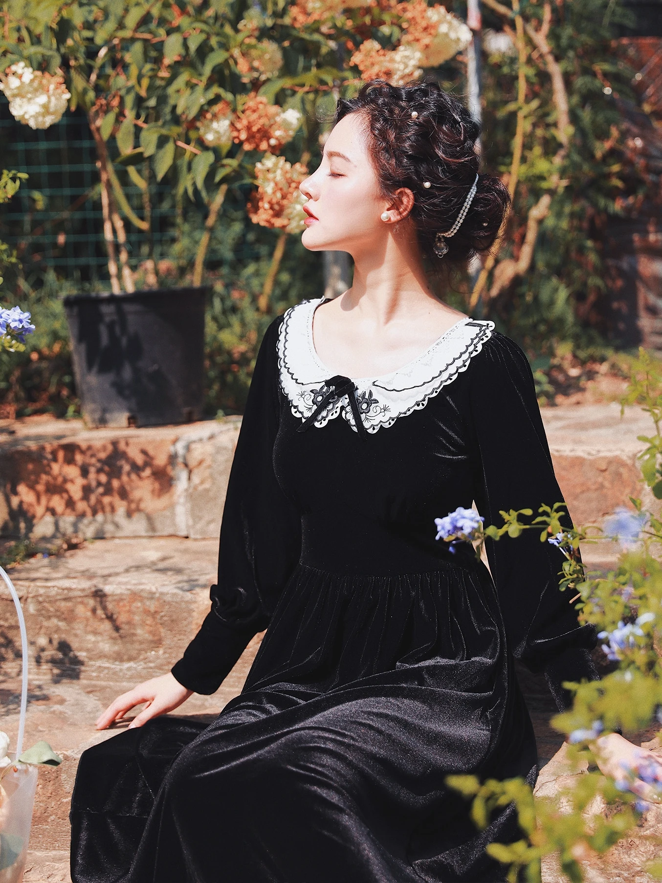 2019 Новое модное женское платье с длинным рукавом темперамент Тонкий ретро