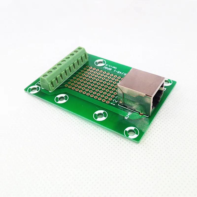 RJ45 8P8C под прямым углом Jack1 Way бусина Breakout Board клеммный блок разъем.|Клеммные
