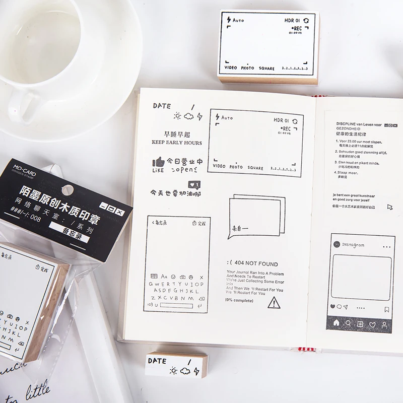 INS стиль рамки украшения штамп деревянные и резиновые штампы для скрапбукинга Diy