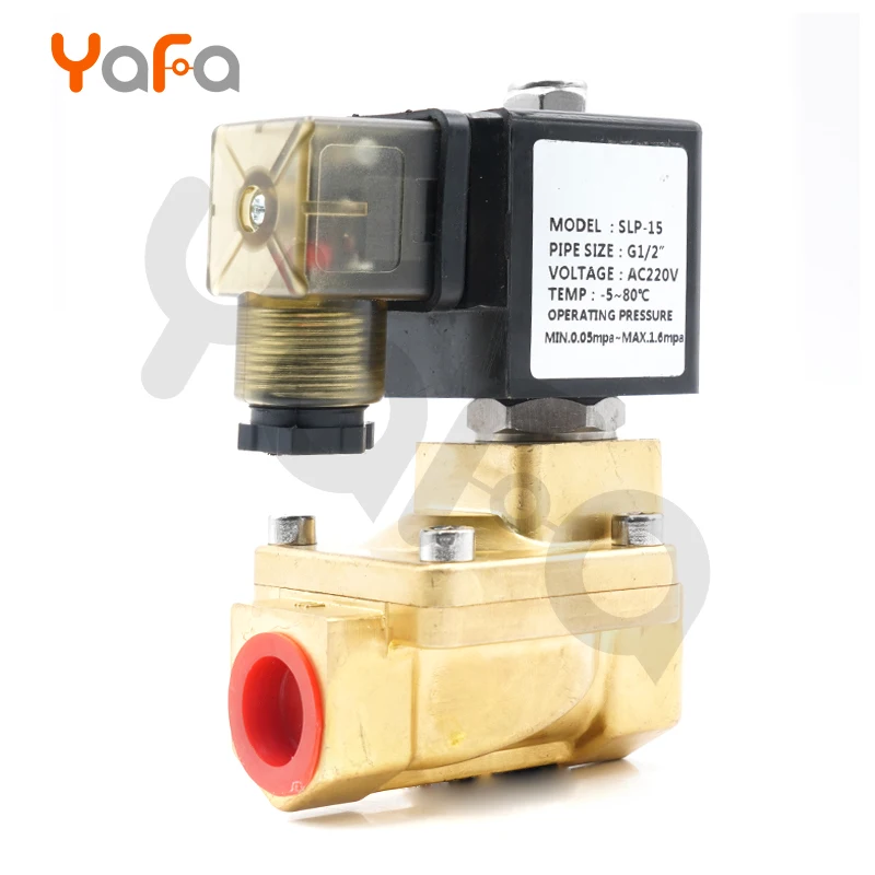 Нормально закрытый водяной насос высокого давления клапаны SLP-15/20/32/40/50, 16 бар пилот диафрагмы электромагнитный клапан, для жидкости, газа, светильник масла