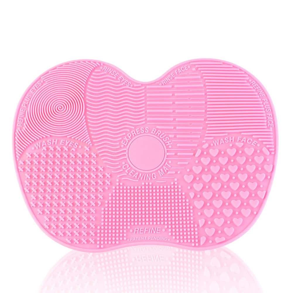Портативная мягкая щетка для макияжа чистящий коврик мини косметическая моющий
