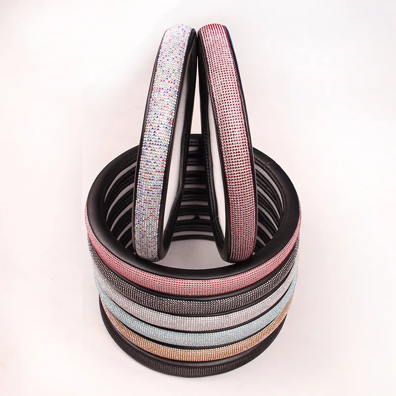 Новый дизайн 2018 четырёхсезонный чехол для руля диаметром 38 см с блестками и