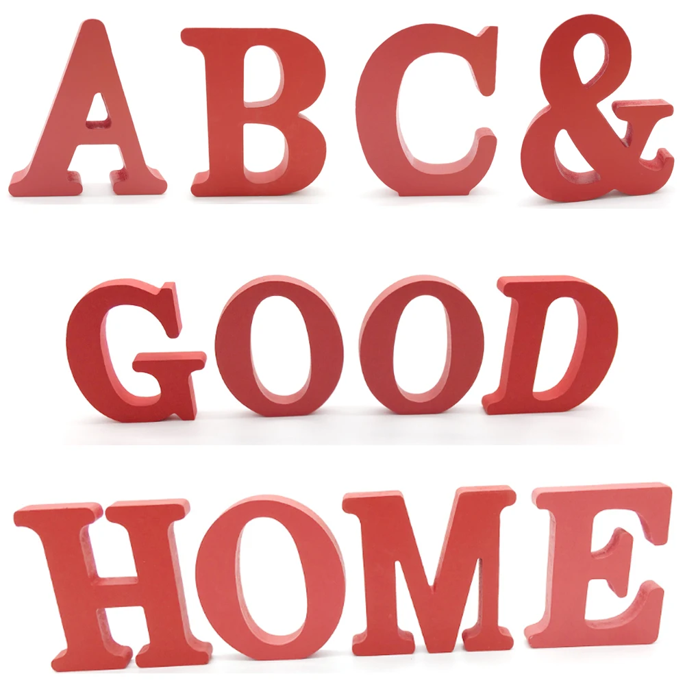 1 шт. деревянные украшения в виде букв | Дом и сад