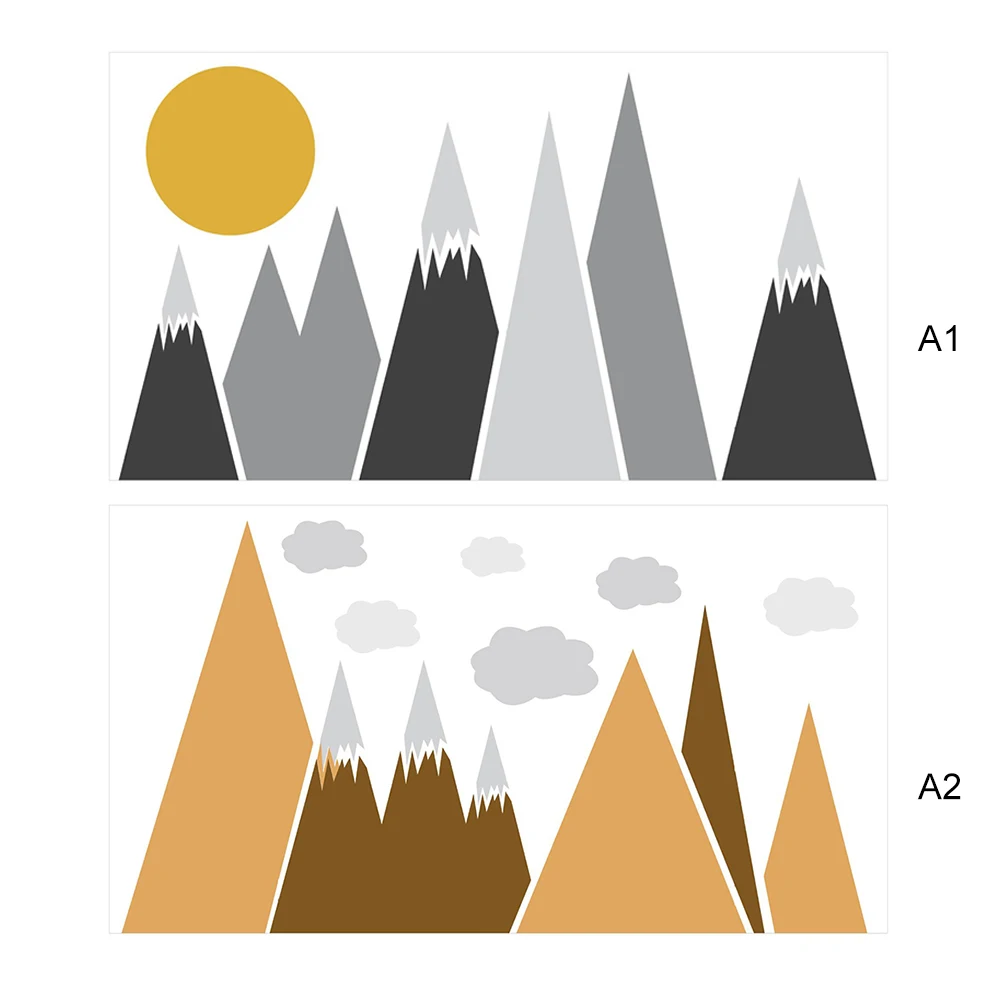 Самоклеящаяся виниловая настенная наклейка с изображением горных животных