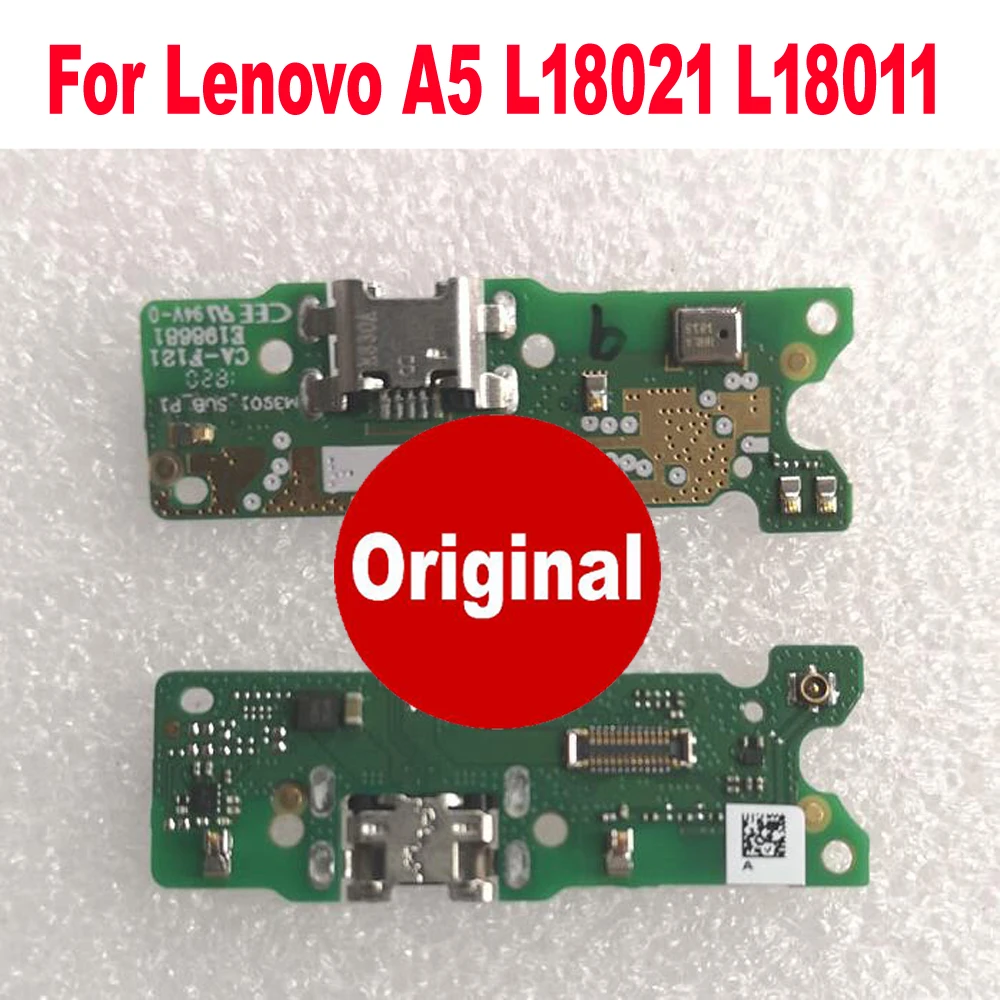 Оригинальный разъем USB для зарядки плата микрофона гибкий кабель Lenovo A5 L18021 L18011