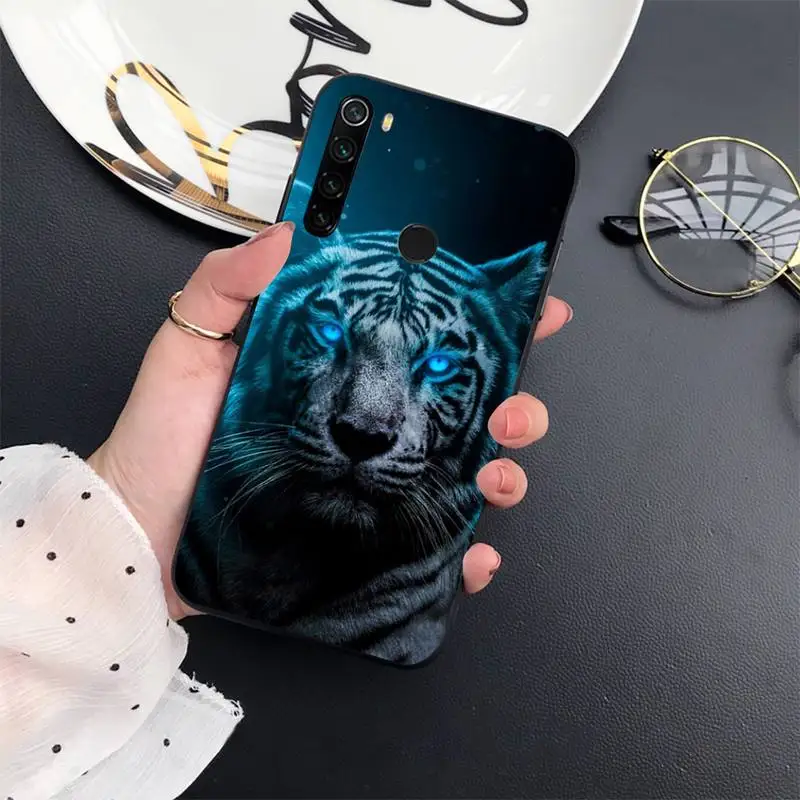 

tiger fire animal horror Phone Case For Xiaomi Redmi 7 8 9t a3Pro 9se k20 mi8 max3 lite 9 note 9s 10 pro