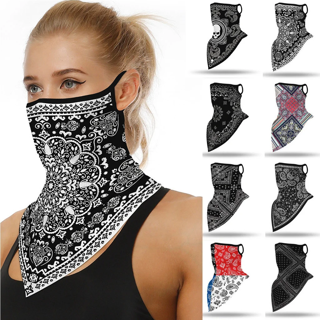 

Fashion Print Face Mask Scarf Outdoor Ski Windproof Seamless Face Cover Sports Scarf Neck Hiking Scarves Tube Mask