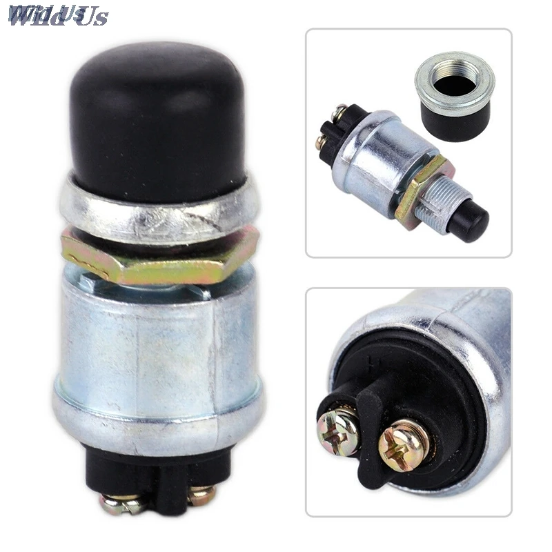 

1pc Ignition Starter Switch 60A 12VDC Truck Engine Start Waterproof Push Boat Starter Horn Replacement Button Car Switch