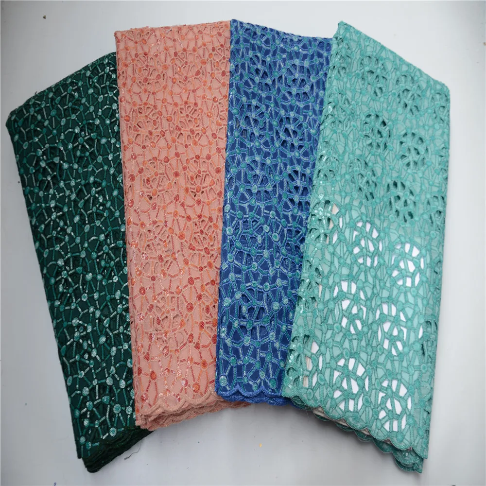 Африканская французская сетка с вышивкой и бусинами тюль вуаль