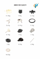 300cc cow milking claw spare parts with the rubber gasket valve
