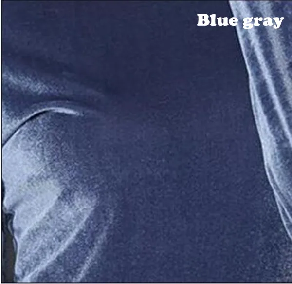 blue grey Женские летние топы с вырезом лодочкой, однотонные бархатные футболки с коротким рукавом, офисные женские элегантные рубашки, большие размеры, S-7XL, черный, коричневый, синий - Цвет: blue grey