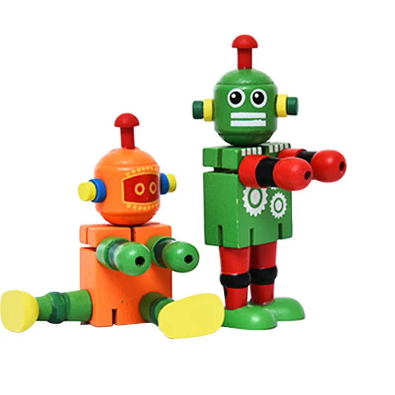 Классическая трансформация Деревянный робот автомобили фигурка