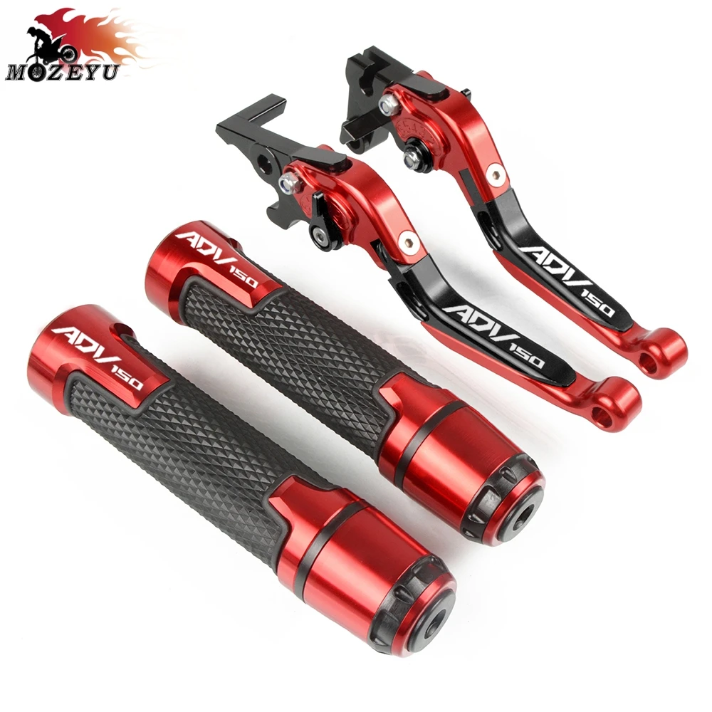 

2020 New CNC Motorcycle Adjustable Brake Clutch Lever&Handle Grips Set For HONDA ADV150 ADV 150 2019-2020 adv 150 Handbar Grips