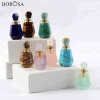 new turquoises gems stone perfume bottle diffuser connector for necklace for women good jaspers crystal necklace diffuser g1965