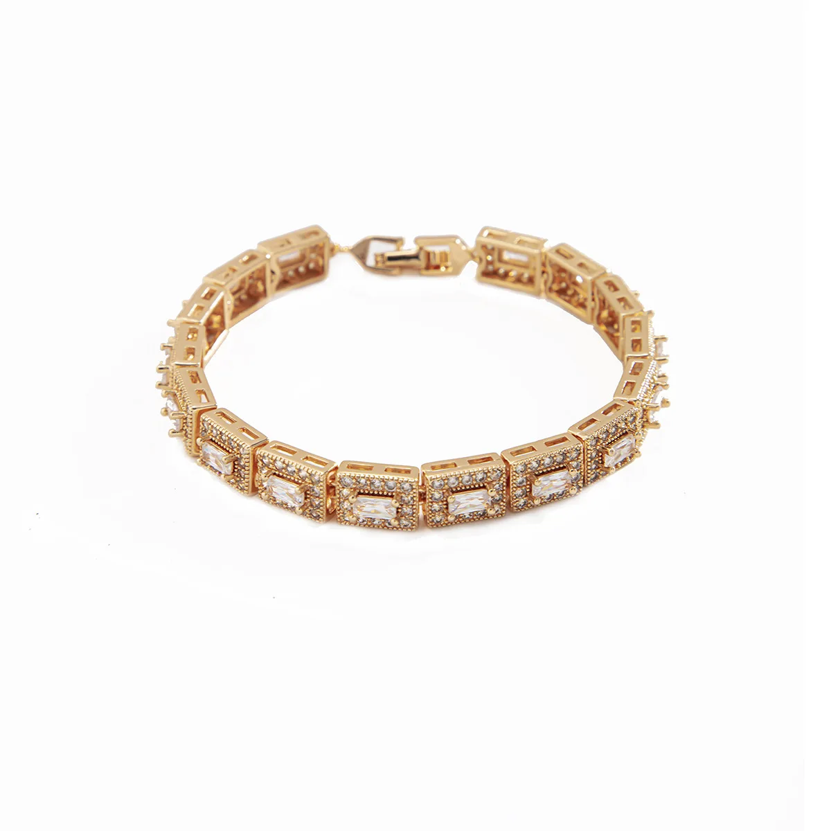 

Women's Artificial Diamond Bamboo Alloy Geometric Bracelet