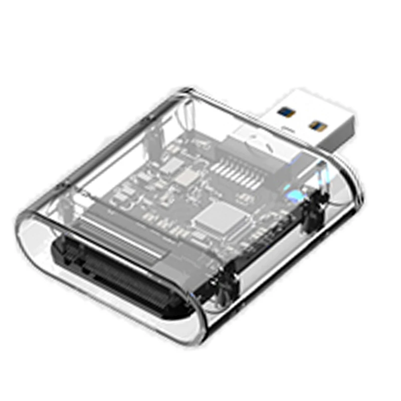 

Внешний M.2 NGFF SATA SSD, высокоскоростной корпус USB3.0 Gen1, 5 дюймов, чехол для SSD SATA, прозрачный корпус для жесткого диска для ПК