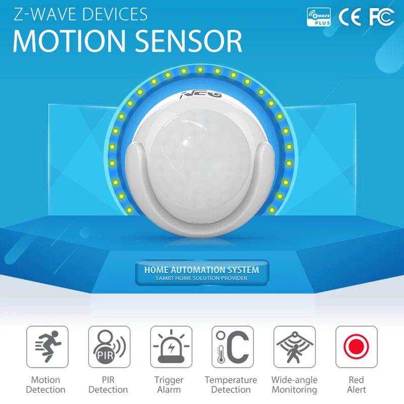 

Z-wave Plus PIR Motion/Light/Temperature Sensor 3IN1 Detector Home Automation Alarm System Motion Alarm Wireless Notifications
