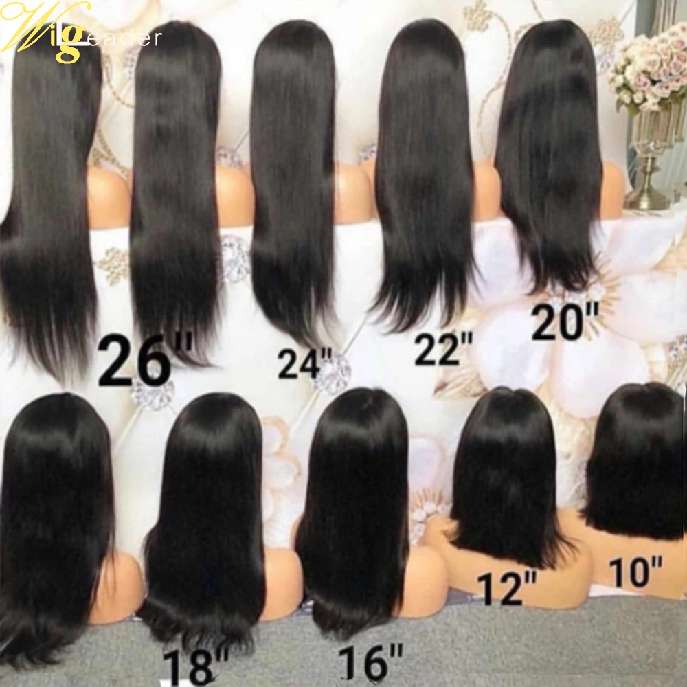 Парик Wigleader из натуральных волос без клея 150%|Парик на кружеве| |