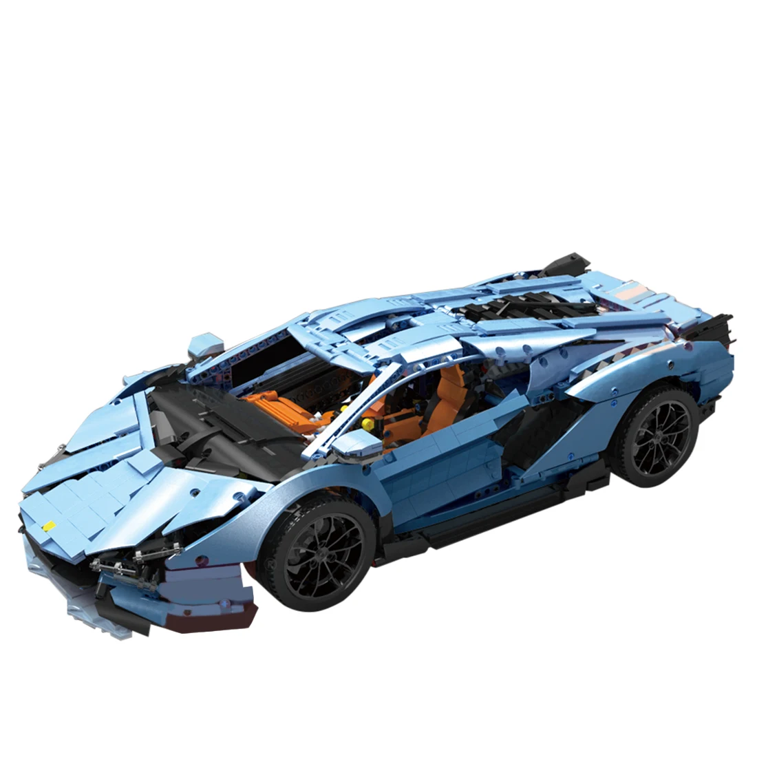 3758 шт. мелких частиц статического варианта 1:8 спортивный автомобиль DIY здание Мпц