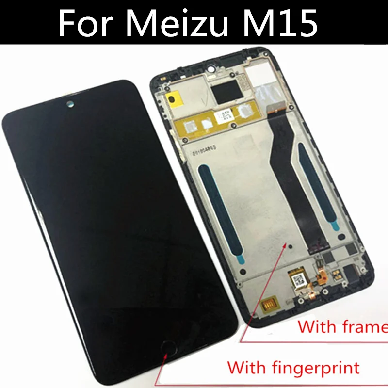 С рамкой для Meizu M15 lcd M871Q ЖК дисплей + сенсорный экран дигитайзер полная сборка