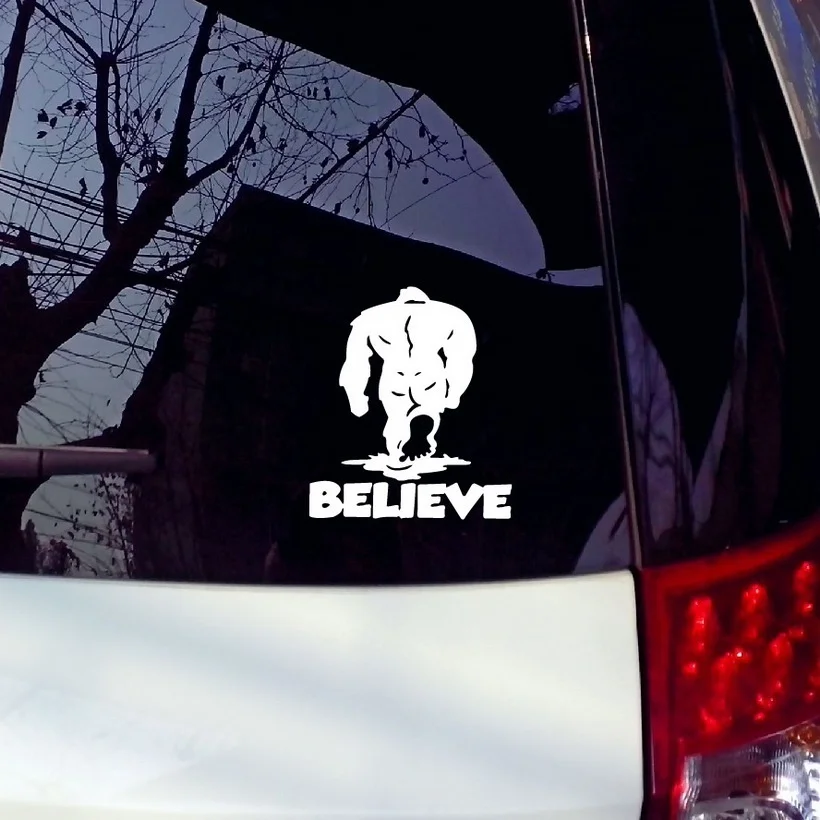 

Believe Bigfoot Decal window Truck Sticker Vinyl