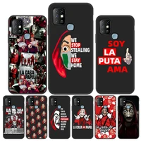 Spain Money Heist House Paper Case For Infinix Hot Lite Play Case Soft Funda Infinix Note Zero Smart Cases