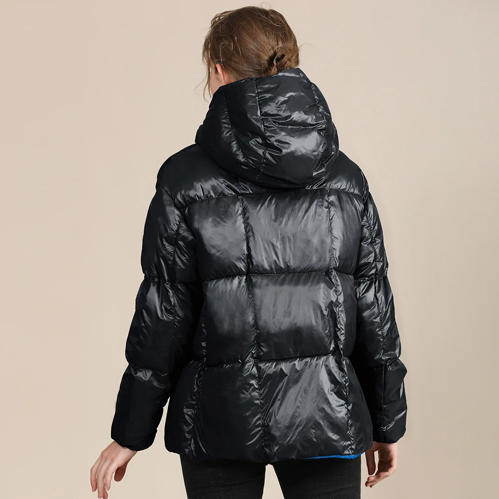 

New women's coat bright loose large size cotton dress autumn and winter women's wear bread coat