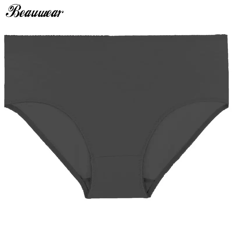 Beauwear Plus Size High Rise Panties Women Soft Comfortable Nylon Underwear Big XL 2XL 3XL 4XL 5XL 6XL Large Briefs | Женская одежда
