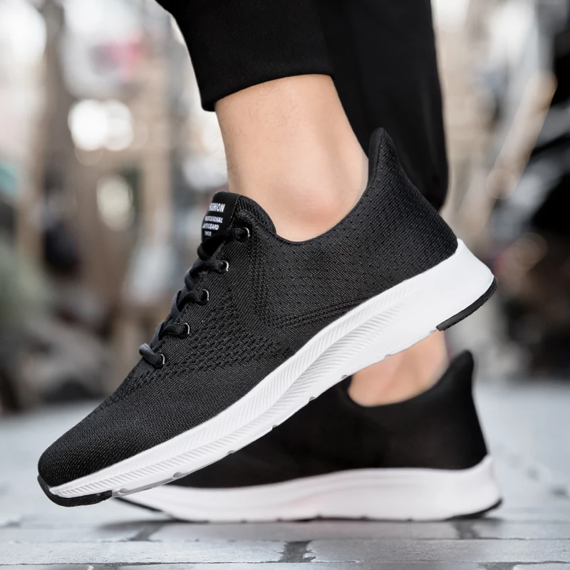 2020 New Male Casual Shoes Breathable Mesh Sneakers Walking Men Lace-up Tenis High Quality Comfortable Footwear | Обувь