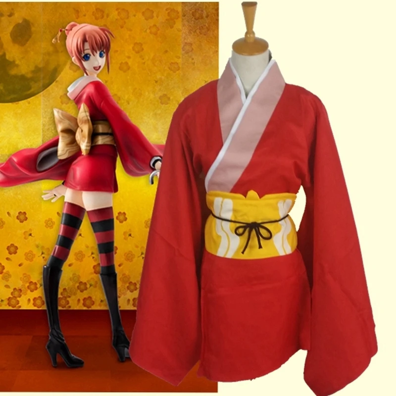 Амин gintama kouka изготовленный на заказ костюм кагуры взрослый размер торжественное