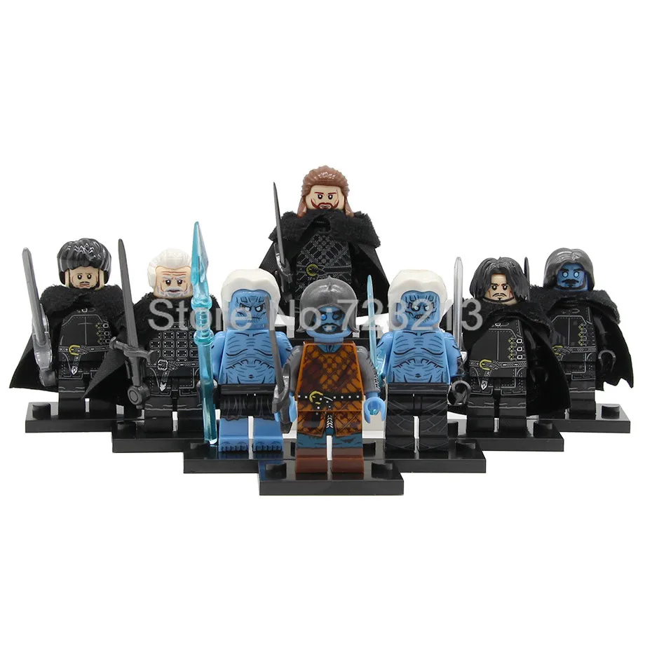 Новая игра престолов Сезон 8 фигурка Джон Сноу беньен Старк белый Walker Wights Джор мормонт самвелл Тарли строительные блоки игрушки