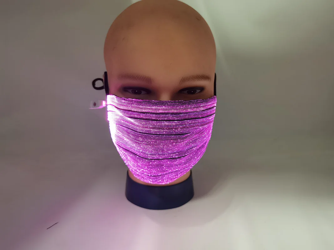Сексуальная цветная светодиодная светящаяся маска для ночного клуба шоу