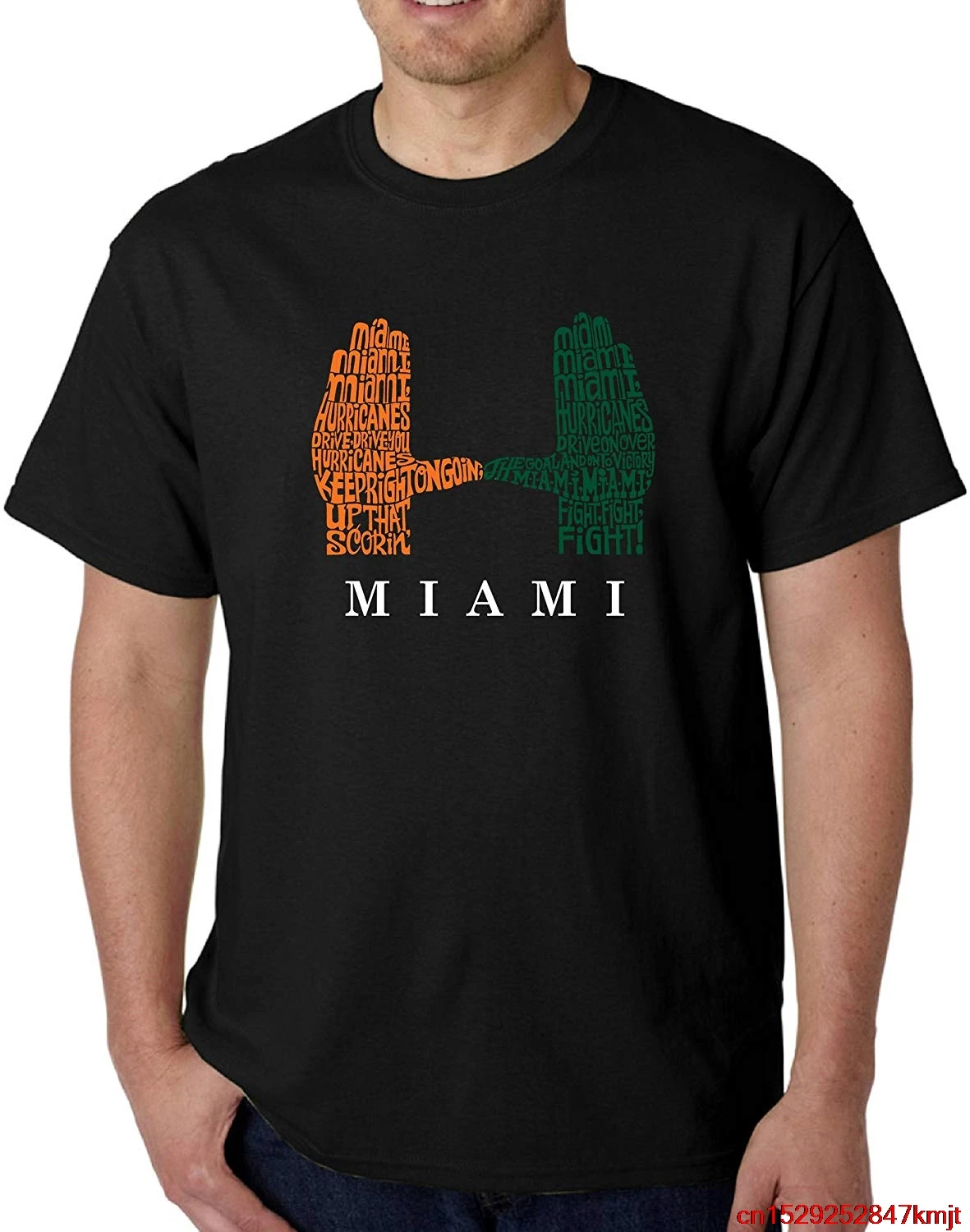 FGHFG мужские слова Искусство TFGHFG ShirtFGHFG Майями ураганов Fight Song слово искусство |
