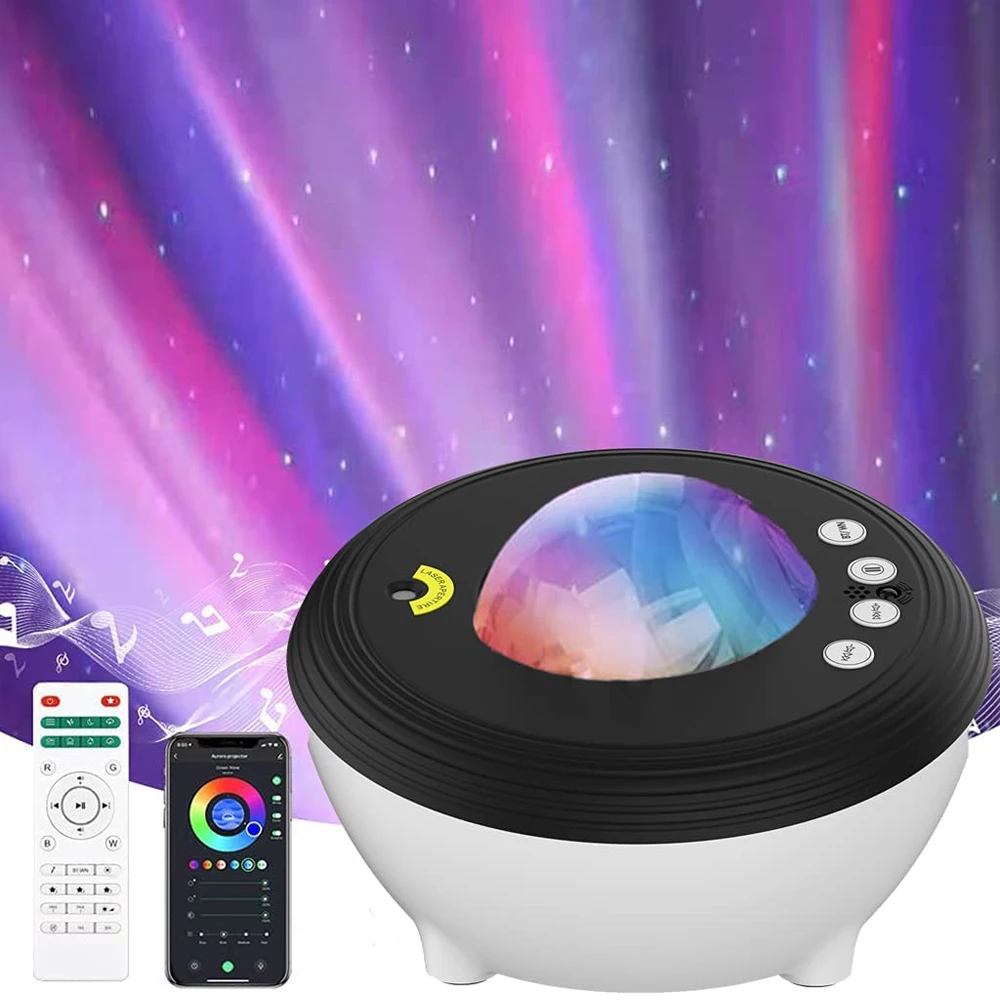 Aurora Star Projector Galaxy Projector Lights For Bedroom WiFi Nebula Ceiling Night With Music Speaker Sound Machine