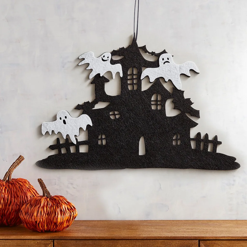 

Halloween Hanging Signs Witch Ghost Bat Skull Spider for Kids Halloween Party Indoor Outdoor House Wall Door Hanging Decoration