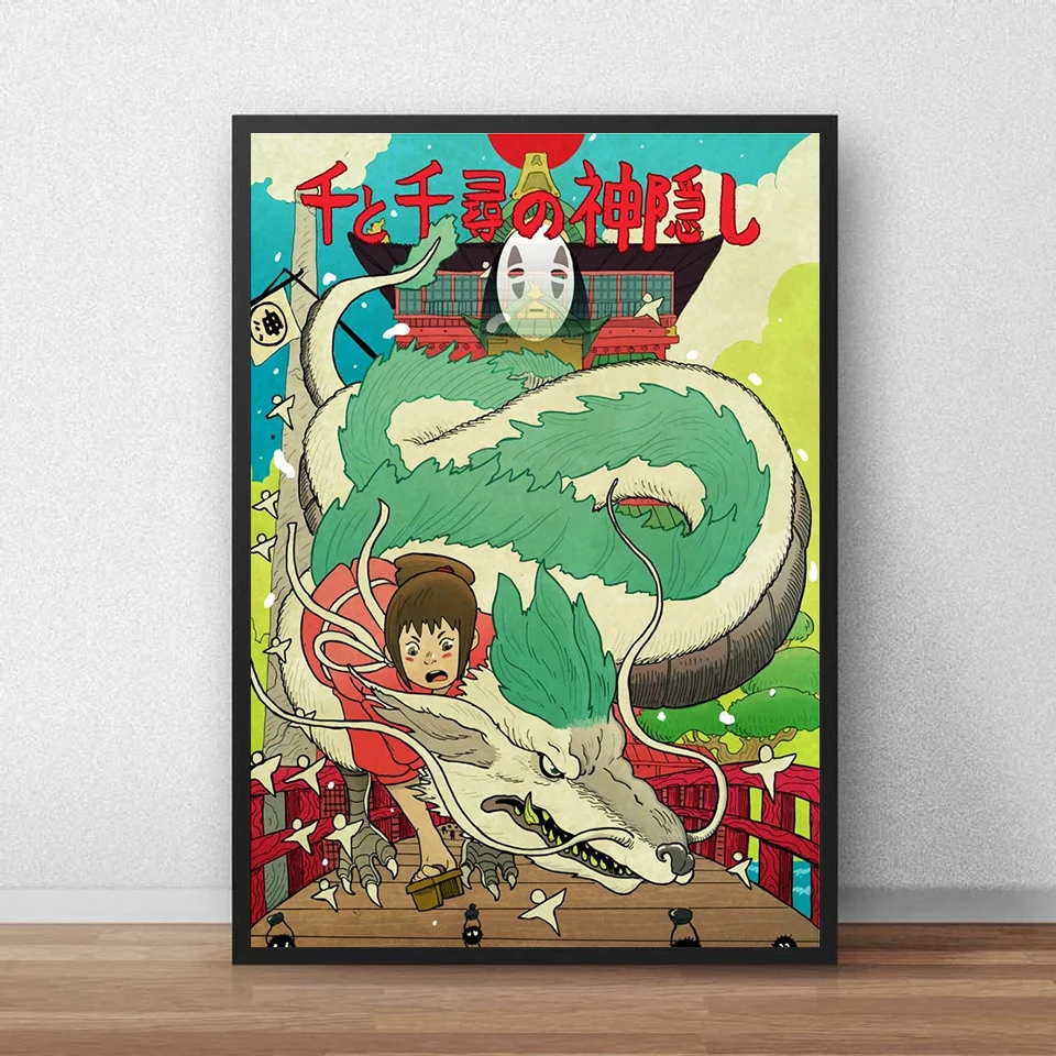 

Классический аниме постер Хаяо Миядзаки с изображением японского фильма, Картина на холсте для детской комнаты, украшение для дома