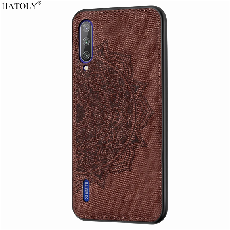 Brown Для Xiaomi mi A3 чехол Red mi 7 8A Note 8T CC9 Pro Чехол TPU рамка тканевая задняя крышка mi A3 телефон бампер чехол для Xiaomi mi A3 - Цвет: Brown