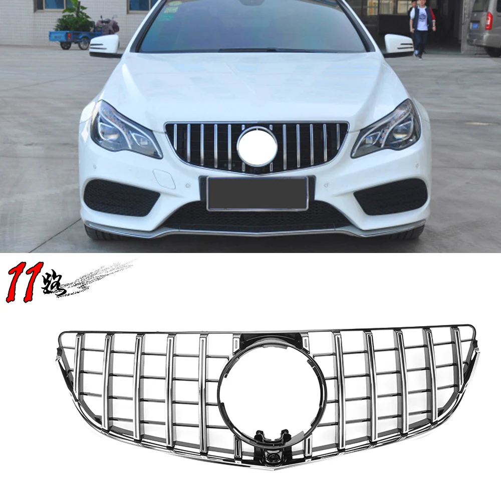 

Хромированная решетка-гриль для Benz E-Class W207 C207 A207 COUPE 2014-2017 E200 E300 E260 с отверстием для камеры