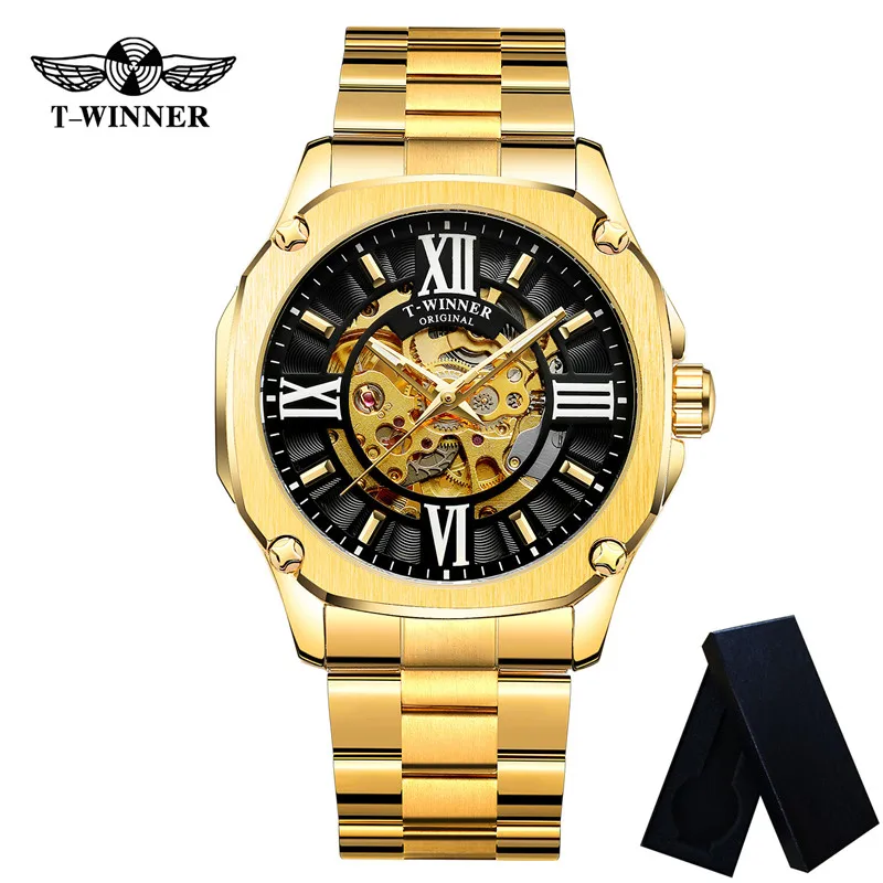 Автоматические механические мужские наручные часы WINNER военные армейские