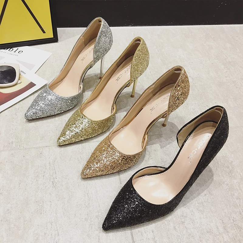 Zapatos de mujer tacón/Женская обувь свадебные туфли лодочки на высоком каблуке